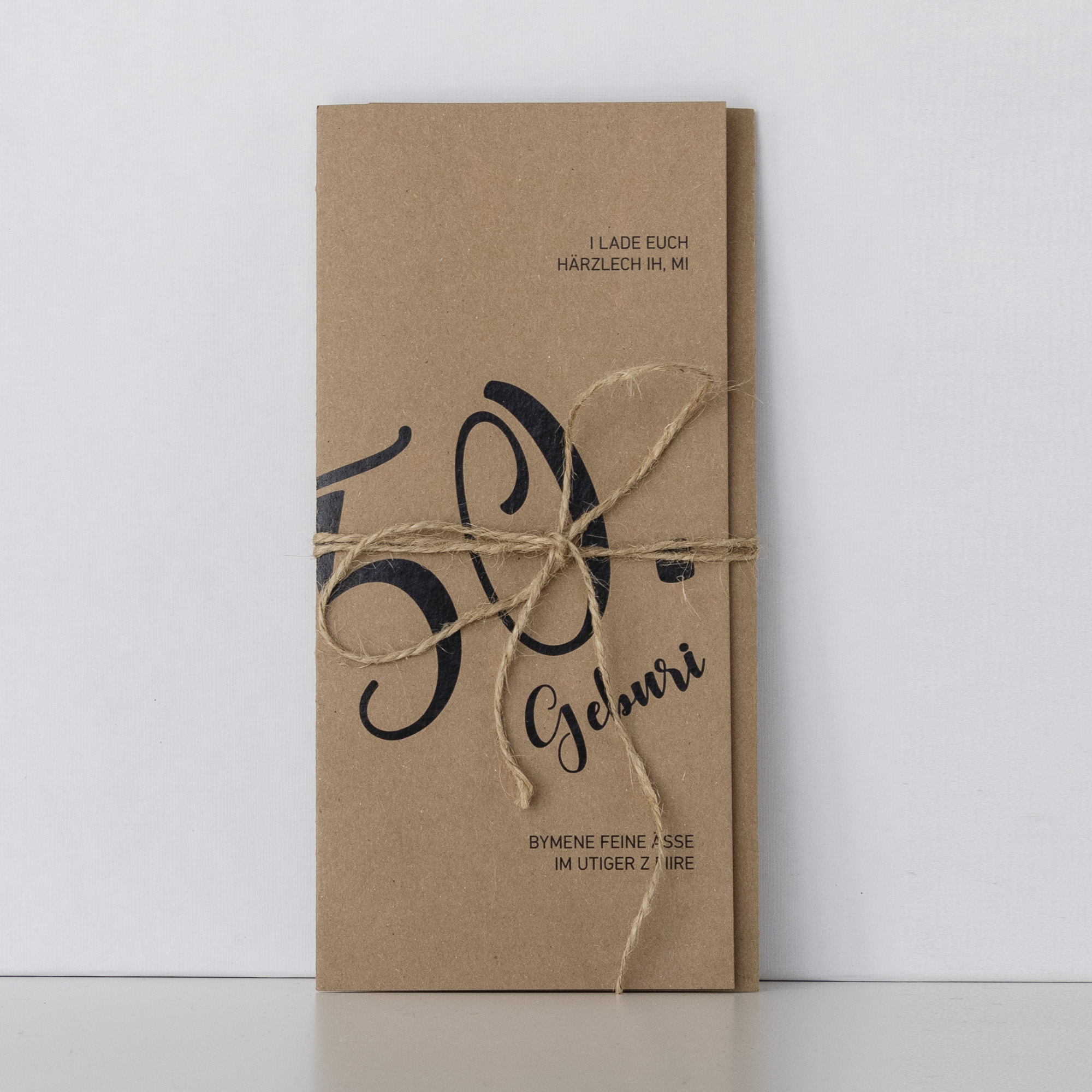 Einladungskarte Andreas